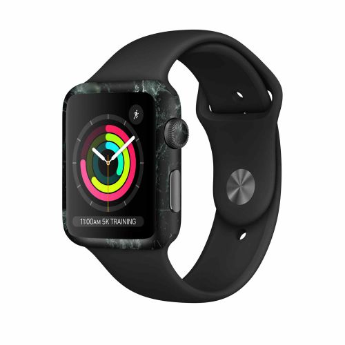 Apple_Watch 3 (42mm)_Graphite_Green_Marble_1